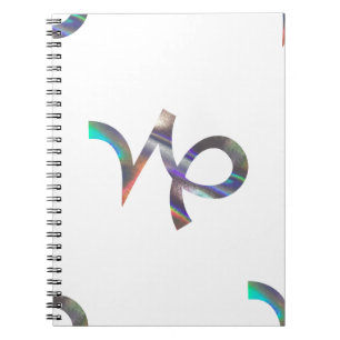 Hologramm Steinbock Notizblock