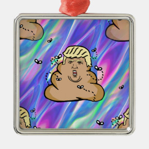 Hologramm-Trumpf Silbernes Ornament
