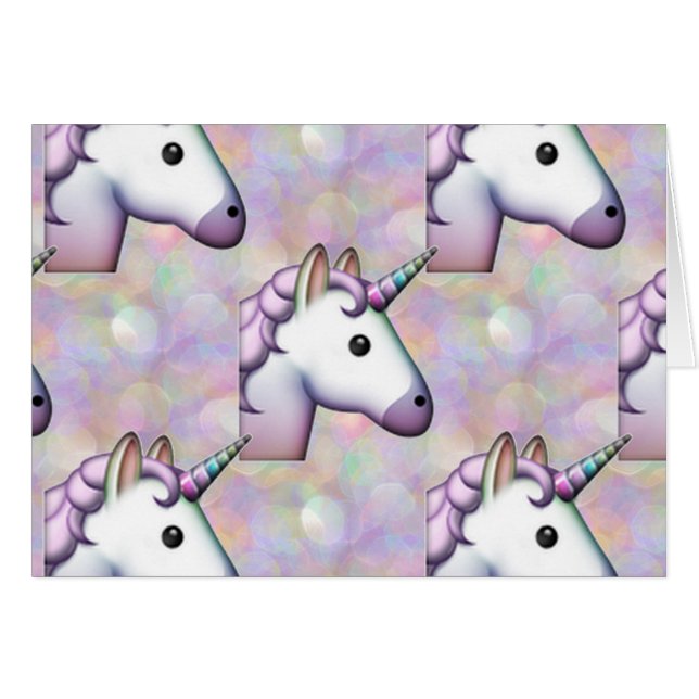 Hologramm unicorn emoji (Vorderseite (Horizontal))