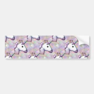 Hologramm unicorn emoji autoaufkleber