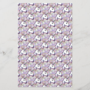 Hologramm unicorn emoji briefpapier
