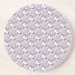 Hologramm unicorn emoji getränkeuntersetzer