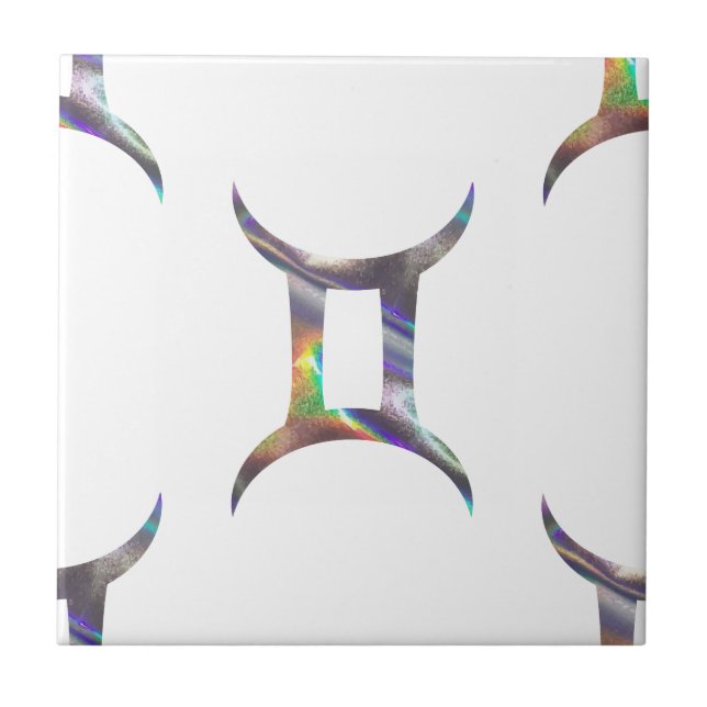 Hologramm Zwillinge Fliese (Vorderseite)
