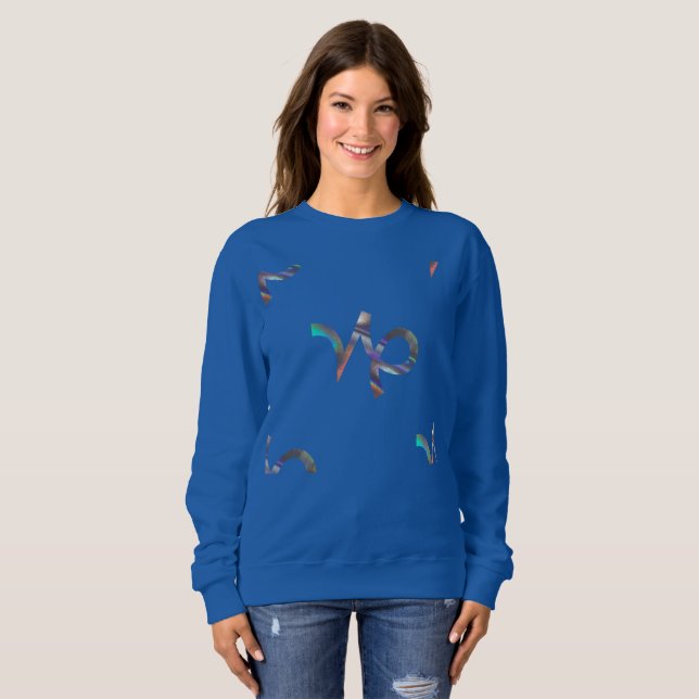 hologramme Capricorn femmes sweatshirt (Devant entier)