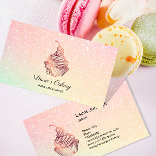 Holograph Cakes & Süßigkeiten Cupcake Zuhause Bäck Visitenkarte