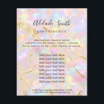 Holograph-Flyer für IMITATE aus Pink Flyer<br><div class="desc">Schönheitssalon berufliche Make-up-Künstler Flyer</div>