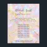 Holograph-Flyer für IMITATE aus Pink Flyer<br><div class="desc">Schönheitssalon berufliche Make-up-Künstler Flyer</div>