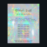 Holograph-Flyer für opal-IMITAT Flyer<br><div class="desc">Schönheitssalon berufliche Make-up-Künstler Flyer</div>