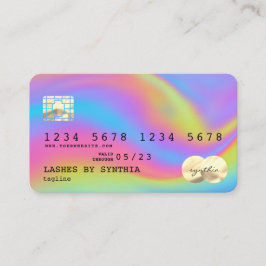 Holograph Modern Credit Card Style Add Logo Visitenkarte