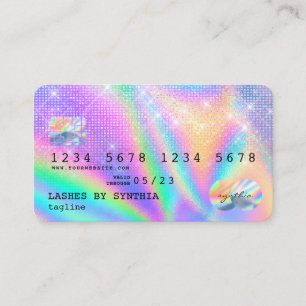 Holograph Modern Credit Card Style Visitenkarte