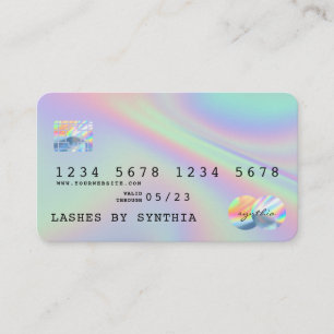 Holograph Modern Credit Card Style Visitenkarte