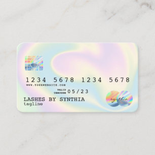Holograph Modern Credit Card Style Visitenkarte