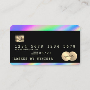 Holograph Modern Credit Card Style Visitenkarte