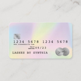 Holograph Unicorn Moderne Style de carte de crédit