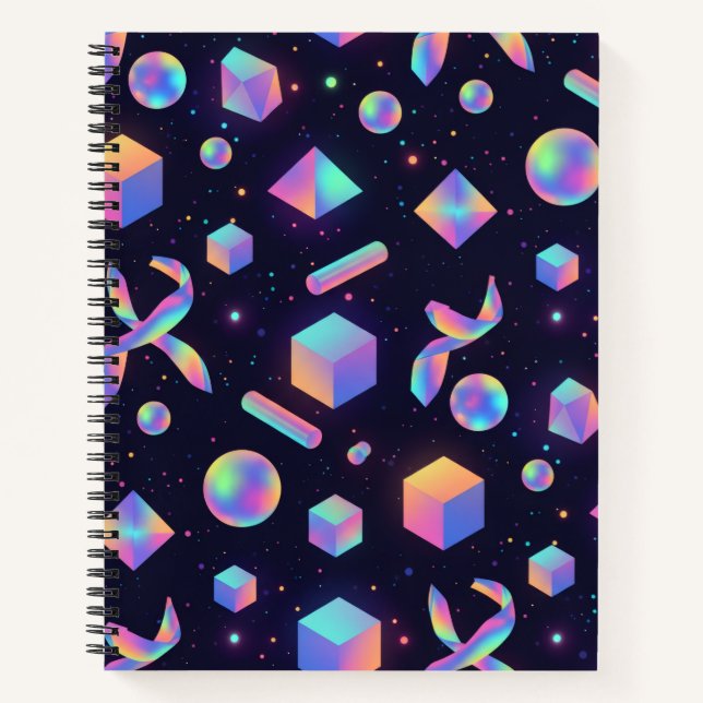 Holographic 3D Space Aesthetic Journal (Devant)