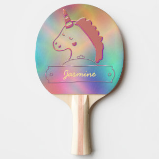 Holographic 3D Unicorn-Individuelle Name   Tischtennis Schläger