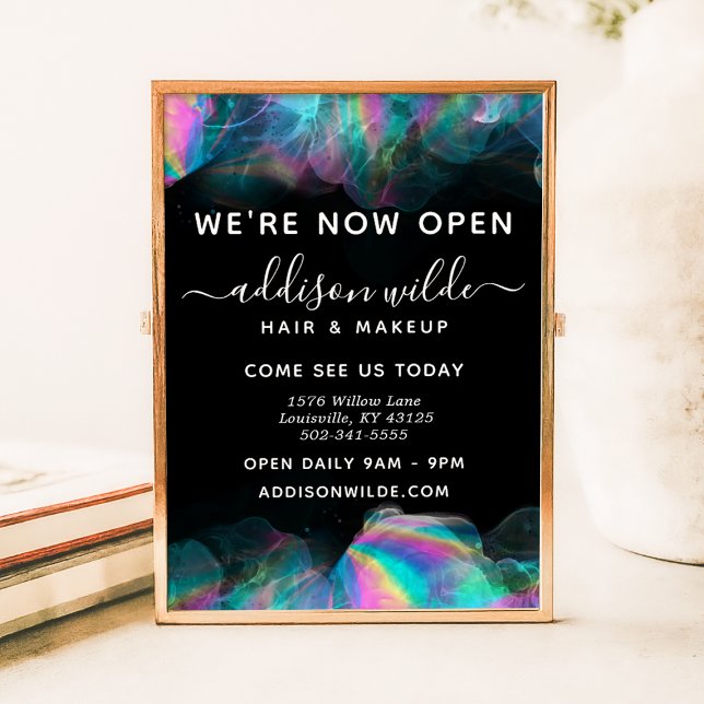 Holographic Alcohol Ink Business Poster (Von Creator hochgeladen)