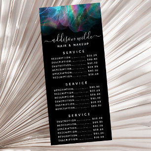 Holographic Alcohol Ink Service Price Werbekarte