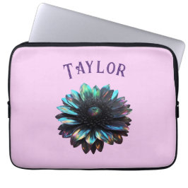 Holographic Black Dahlia Electronics Bag Laptopschutzhülle