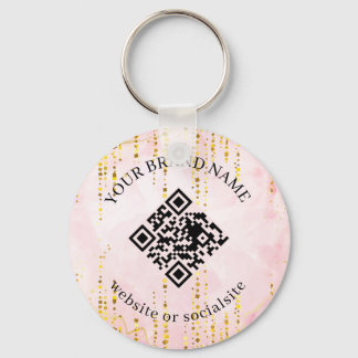 Holographic Custom Business QR Code Keychains Schlüsselanhänger