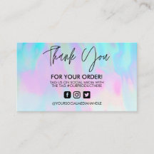 Holographic Danke, Trendy Pastors Business Card