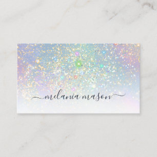 Holographic Glam Glitzer Glitzern Elegante Schönhe Visitenkarte