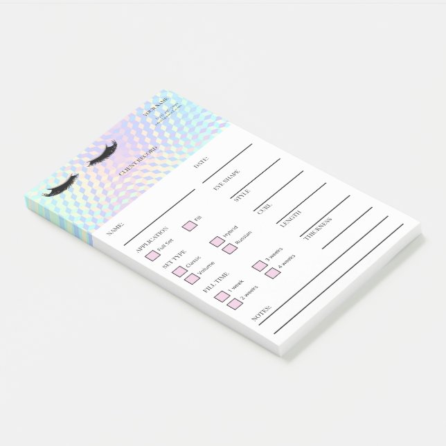 Holographic Lash Client  Post-it® Notes Post-it Klebezettel (angewinkelt)