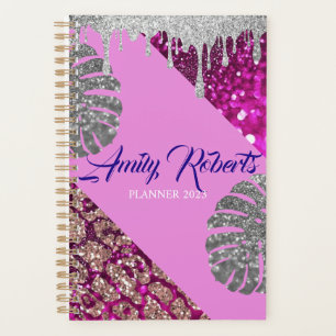 Holographic Lila Glitzer Luxury Glam Planner Planer