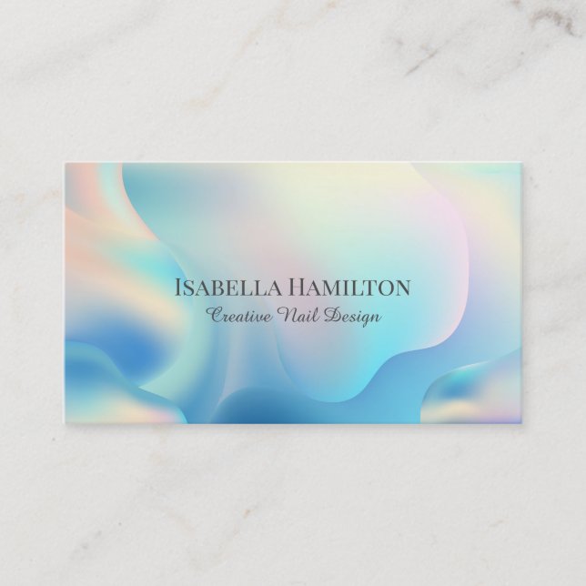 Holographic Liquid Business Card Visitenkarte (Vorderseite)