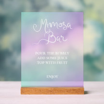 Holographic Mimosa Bar