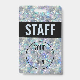 Holographic Opal Stone Background Ausweis