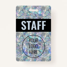 Holographic Opal Stone Background Ausweis