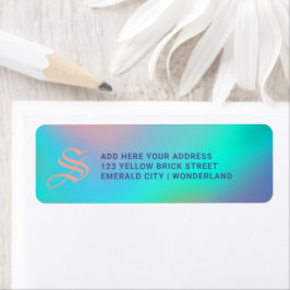 Holographic Pastels | Monogram Return Address