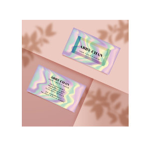 Holographic Salon Business Card Visitenkarte