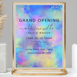 Holographic Sparkle Opal Iridescent Business Flyer<br><div class="desc">Holographic Sparkle Opal Iridescent Business Flyer. Ideal für einen Schönheitssalon,  einen Friseur,  einen Schminkkünstler oder Kosmetologen.</div>