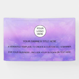 Holographic Sparkle Opal Iridescent-Geschäftszeich Banner