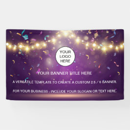 Holographic Sparkle Opal Iridescent-Geschäftszeich Banner