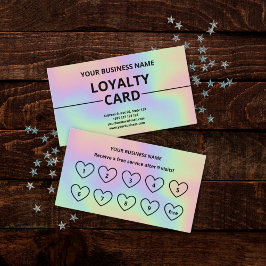 Holographic Texture Modern Niedliche Loyalty Card Treuekarte