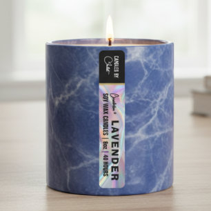 Holographic Thin Candle Label Etiketten