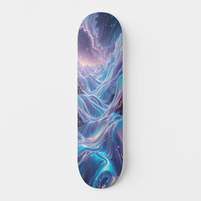 Holographic Waves Edition 2 Skateboard (Vorderseite)