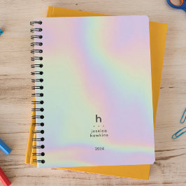 Holographique moderne tendance Monogramme hebdomad