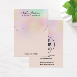 Holographique ombre bijoux oreille collier afficha