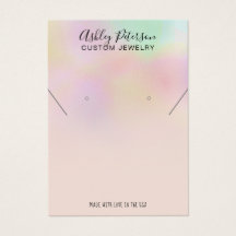 Holographique ombre bijoux oreille collier afficha