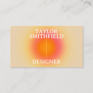 Holographische Aura Typografie Visitenkarte