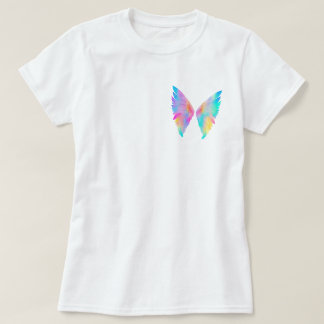 Holographische Engelsflügel T-Shirt