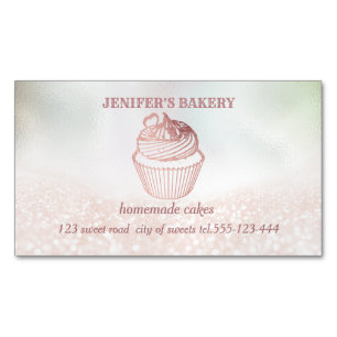 Holographische Glitterie, hausgemachte Kuchen und  Magnetische Visitenkarte