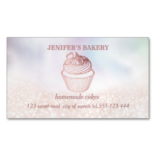 Holographische Glitterie, hausgemachte Kuchen und  Magnetische Visitenkarte