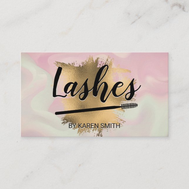 Holographische Gradient Appointing Card | Metallis Terminkarte (Vorderseite)