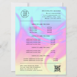 Holographische Iridescent Opal | Flyer der Preise