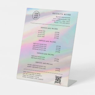 Holographische Iridescent Opal Preise Sockelschild
